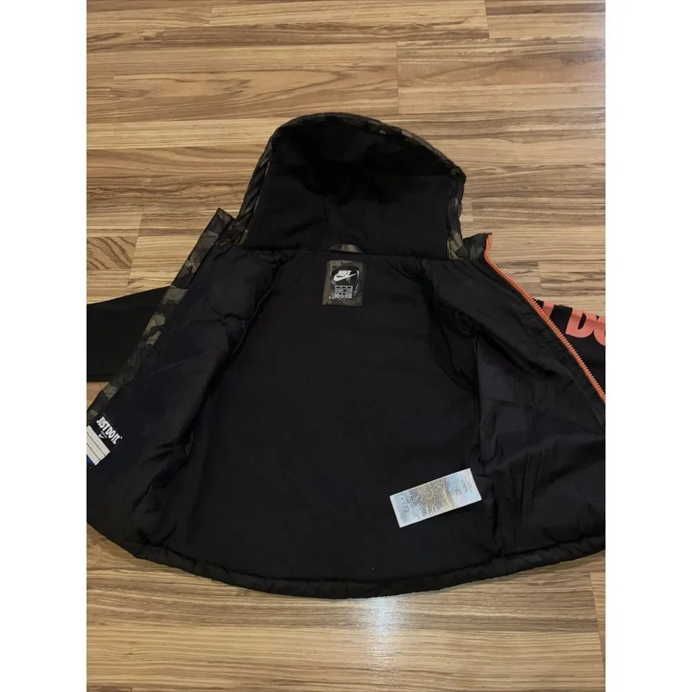 Boys Nike Puffer Jacket vest full zipper Boys‎ 5/6 Medium  Camo